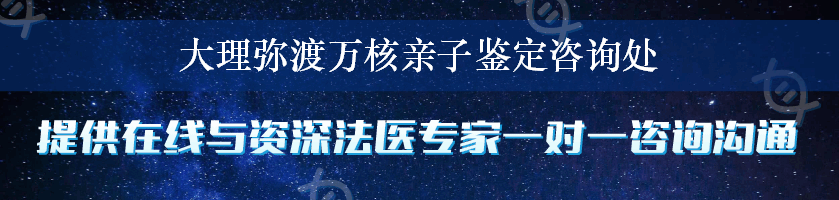 大理弥渡万核亲子鉴定咨询处